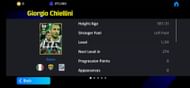 Giorgio Chiellini the latest eFootball Legend's Epic card (Image via Konami)